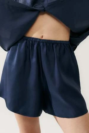Silk LaundryTwill Racer Shorts - Midnight - Image 5