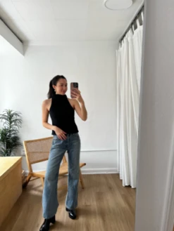 Nin StudioWave Mockneck Tank - Black