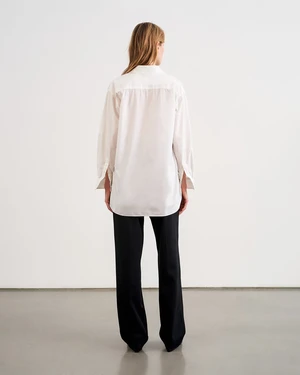 Nili LotanYorke Poplin Shirt - White - Image 4
