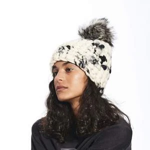 Mischa Lampertbeanie Pomster Xl Pom Beanie - Dark Floral/silver Fox - Image 2