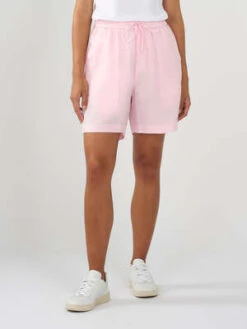 Knowledge Cotton ApparelKnowledge Cotton Apparel Linen Mix Elastic Waist Shorts - Parfait Pink